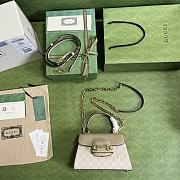 Bagsaaa Gucci Horsebit 1955 mini bag ebony - 22x16x10.5cm - 4