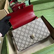Bagsaaa Gucci Horsebit 1955 mini bag ebony red - 22x16x10.5cm - 6