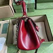 Bagsaaa Gucci Horsebit 1955 mini bag ebony red - 22x16x10.5cm - 3