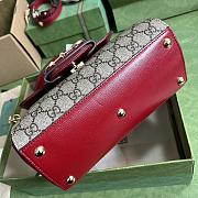 Bagsaaa Gucci Horsebit 1955 mini bag ebony red - 22x16x10.5cm - 2