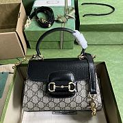 Bagsaaa Gucci Horsebit 1955 mini bag ebony black - 22x16x10.5cm - 1