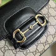 Bagsaaa Gucci Horsebit 1955 mini bag ebony black - 22x16x10.5cm - 6