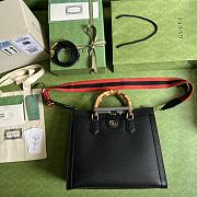 	 BAGSAAA GUCCI DIANA MEDIUM TOTE BAG BLACK - 4