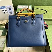 	 BAGSAAA GUCCI DIANA MEDIUM TOTE BAG BLUE - 1