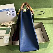 	 BAGSAAA GUCCI DIANA MEDIUM TOTE BAG BLUE - 4