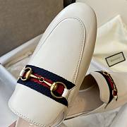 	 BAGSAAA WOMEN'S PRINCETOWN LEATHER SLIPPER WHITE LEATHER - 5