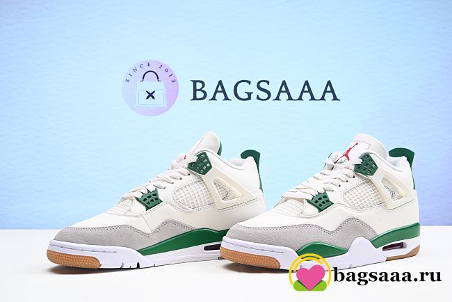 Bagsaaa Air Jordan 4 SB Green Sneaker - 1