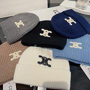 Bagsaaa Celine Triomphe Logo Beanie - 1