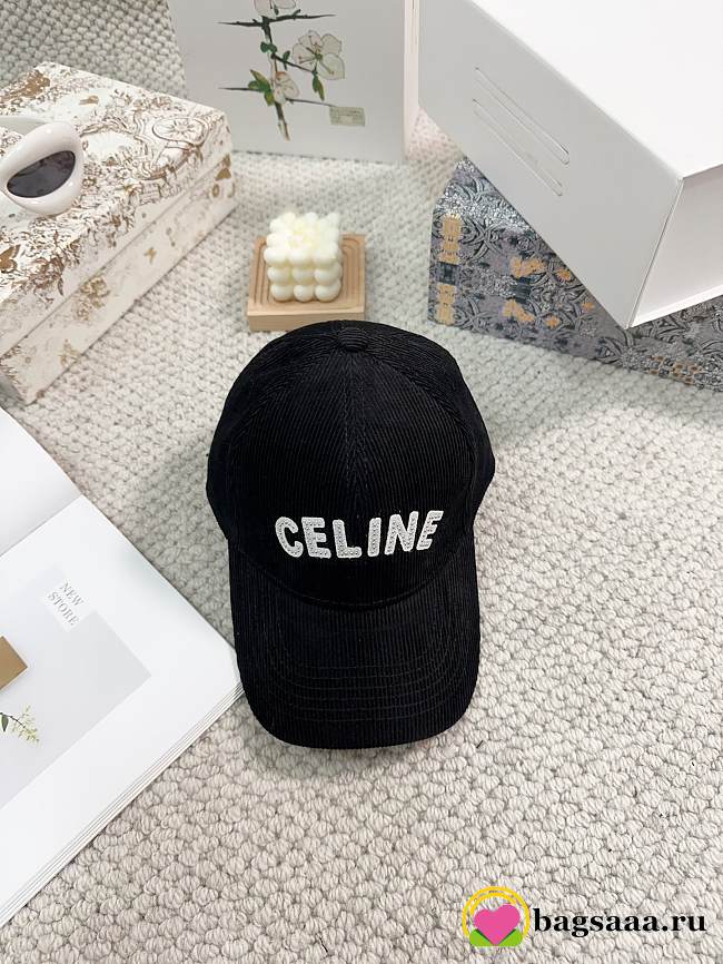 Bagsaaa Celine Cap Black Hat - 1