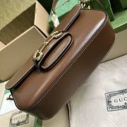 Bagsaaa Gucci Horsebit 1955 Shoulder bag in brown - W24cm x H13cm x D5.5cm - 4