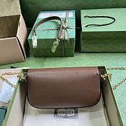 Bagsaaa Gucci Horsebit 1955 Shoulder bag in brown - W24cm x H13cm x D5.5cm - 3