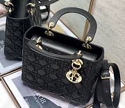 	 Bagsaaa Dior Lady Medium Black Bag 24cm - 6