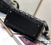 	 Bagsaaa Dior Lady Medium Black Bag 24cm - 5