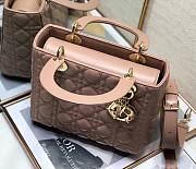 	 Bagsaaa Dior Lady Medium Nude Bag 24cm - 3