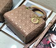 	 Bagsaaa Dior Lady Medium Nude Bag 24cm - 2