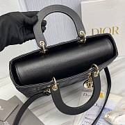 	 Bagsaaa Dior Lady Large Lady Dior Bag Black Grained Cannage Calfskin - 2