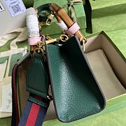 Bagsaaa Gucci Diana GG tote bag dark green - 20*16*10cm - 6