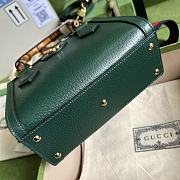 Bagsaaa Gucci Diana GG tote bag dark green - 20*16*10cm - 2