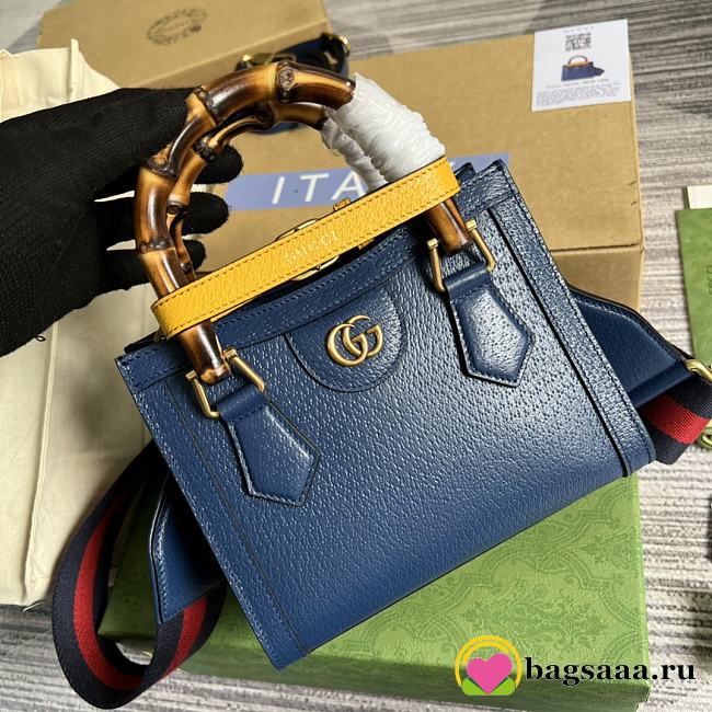 Bagsaaa Gucci Diana GG tote bag blue - 20*16*10cm - 1