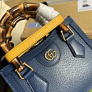 Bagsaaa Gucci Diana GG tote bag blue - 20*16*10cm - 4