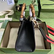 Bagsaaa Gucci Diana GG tote bag black - 20*16*10cm - 3