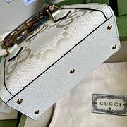 Bagsaaa Gucci Diana GG Jumbo white tote bag - 20*16*10cm - 4