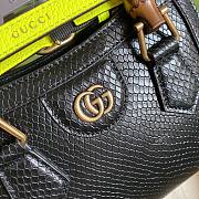 	 Bagsaaa Gucci Mini Diana Python Black Leather 20x15.5x10cm - 5