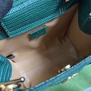 Bagsaaa Gucci Mini Diana Lizard Green Leather 20x15.5x10cm - 6