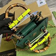 Bagsaaa Gucci Mini Diana Lizard Green Leather 20x15.5x10cm - 4