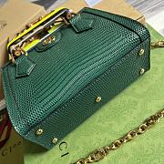 Bagsaaa Gucci Mini Diana Lizard Green Leather 20x15.5x10cm - 2