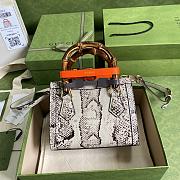 Bagsaaa Gucci Mini Diana Python White Leather 20x15.5x10cm - 4