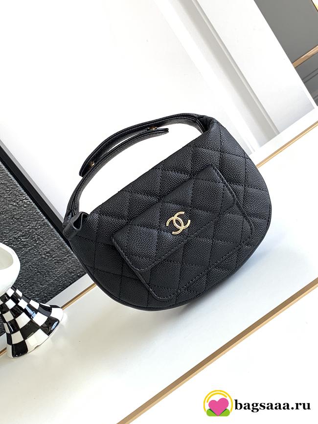 	 Bagsaaa Chanel Bucket Bag Black Caviar - 1