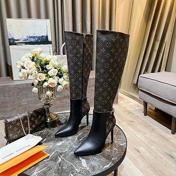Bagsaaa Louis Vuitton ankle long boots