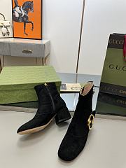 Bagsaaa Gucci Blondie Black Ankle Boots - 6