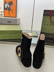 Bagsaaa Gucci Blondie Black Ankle Boots - 5