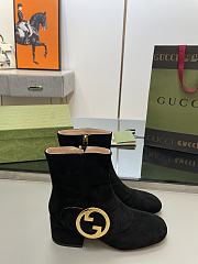 Bagsaaa Gucci Blondie Black Ankle Boots - 3