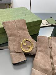 	 Bagsaaa Gucci Blondie Beige Ankle Boots - 6
