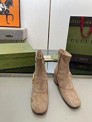 	 Bagsaaa Gucci Blondie Beige Ankle Boots - 4