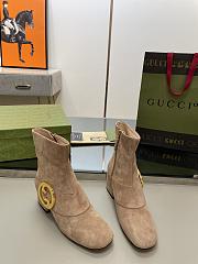 	 Bagsaaa Gucci Blondie Beige Ankle Boots - 2