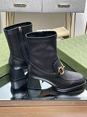 Bagsaaa Gucci Horsebit Ankle Boots Black - 4