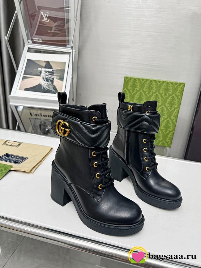 Bagsaaa Gucci Ankle Boots With Double G - 1