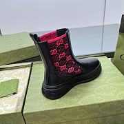 Bagsaaa Gucci 'GG' Ankle Boots Black/pink - 4