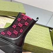 Bagsaaa Gucci 'GG' Ankle Boots Black/pink - 3