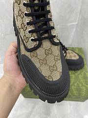Bagsaaa Gucci GG Canvas Ankle Sloe Boot - Black - 2