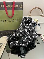 Bagsaaa Gucci Tom Heel Boots - Black and white - 6