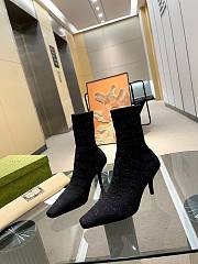 	 Bagsaaa Gucci Tom Heel Boots - Black - 4