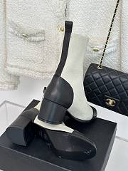Bagsaaa Chanel Ankle Short Boots Off White - 5