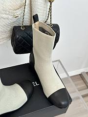 Bagsaaa Chanel Ankle Short Boots Off White - 6
