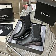 Bagsaaa Chanel Chelsea Black Leather Boots - 6