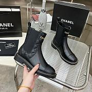Bagsaaa Chanel Chelsea Black Leather Boots - 5